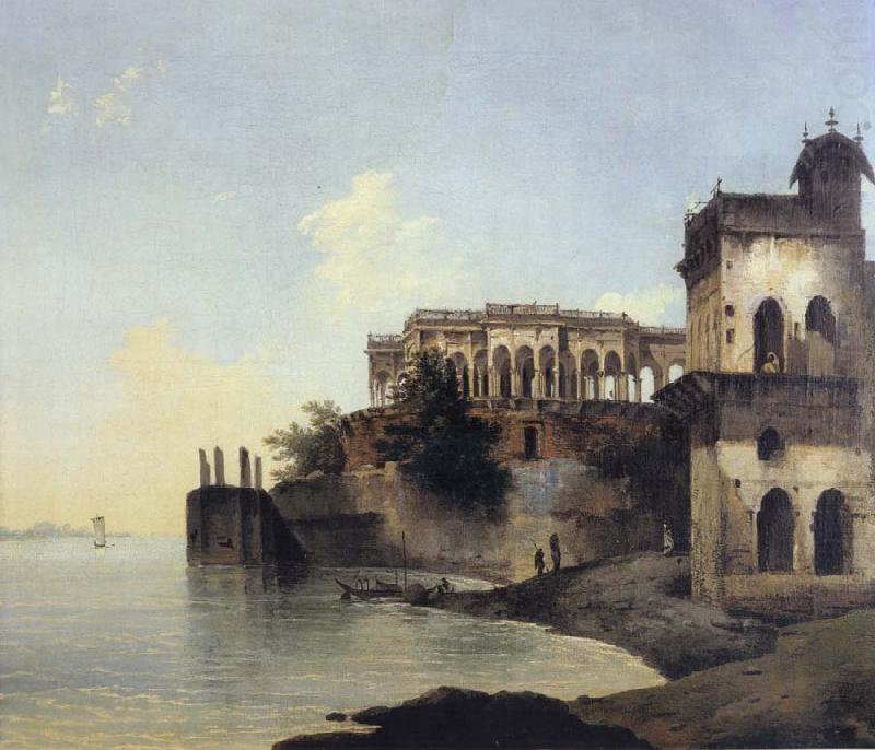 View of the Ruins of a Palace at Gazipoor on the River Ganges, unknow artist